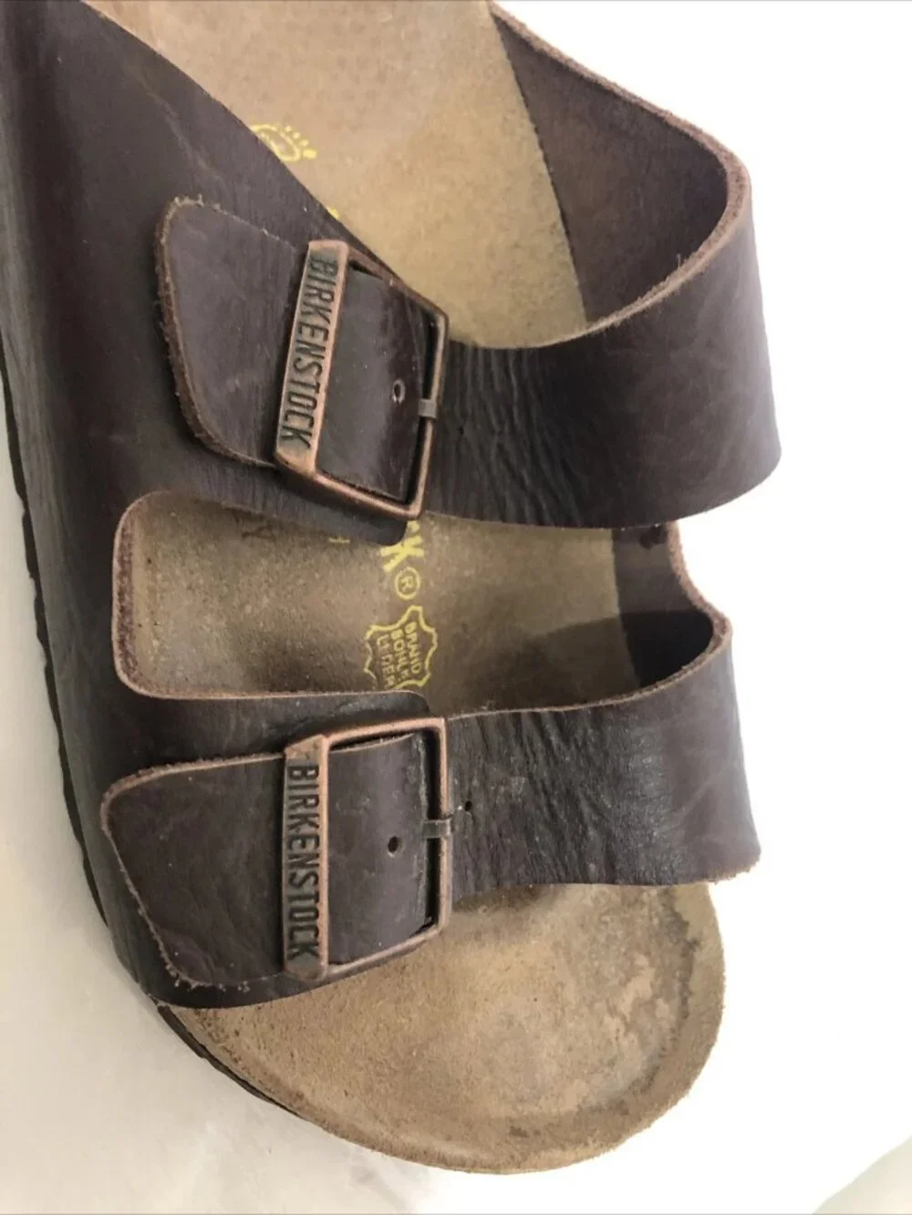 Birkenstock 265 Arizona Chocolate Brown Strappy Buckle Sandal Size 8-8 1/2